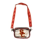 USC Trojans SC Interlock Clear Camera Bag